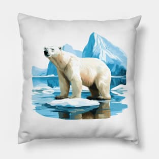 Arctic Polar Bear Pillow