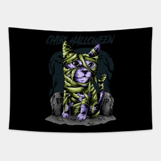 cat zombie Tapestry