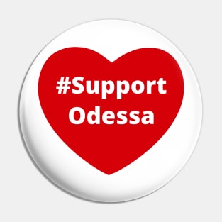 Support Odessa - Love Hashtag Heart Pin