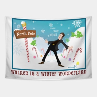 Walken in a Winter Wonderland Tapestry