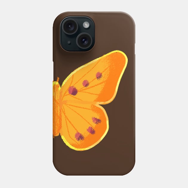 Orange Butterflu Phone Case by haricech