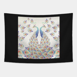 peacock love Tapestry