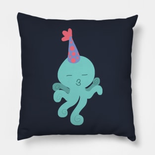 Kissy Birthday Octopus Pillow