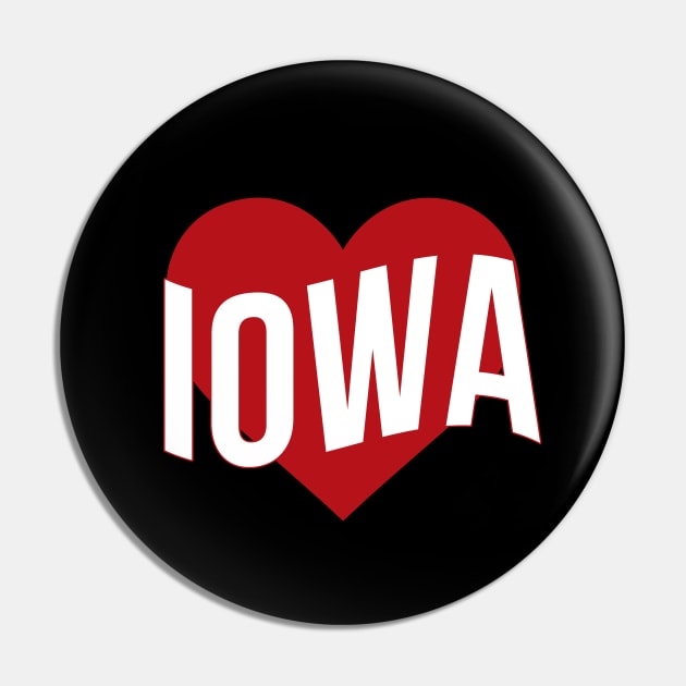 Iowa Love Pin by Novel_Designs