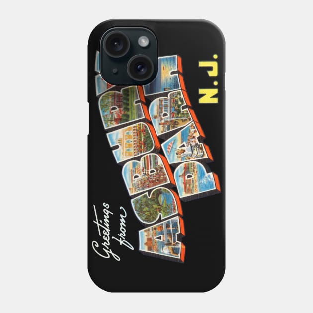 Greetings from Asbury Park New Jersey Phone Case by reapolo