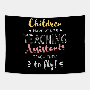 Teaching Assistant Gifts - Beautiful Wings Quote Tapestry