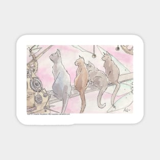 Cats in the Clockwork 1 Magnet