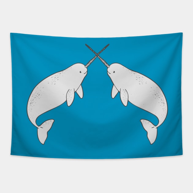 Narwhals Tapestry by natelledrawsstuff