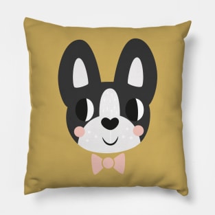 Boston Terrier With A Bow Tie Pillow