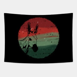 Christmas orb - curious donkey Tapestry