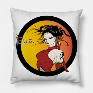 Superheroine Elektra Pillow