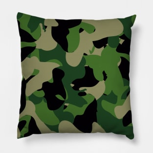 Camouflage Seamless Pattern Pillow