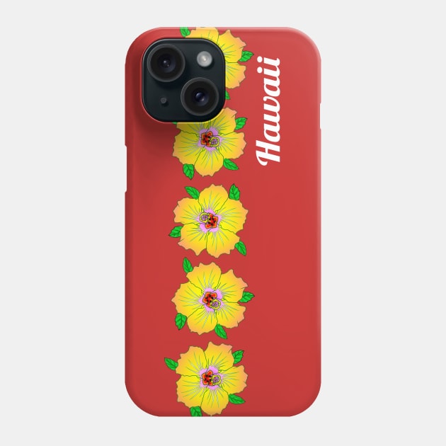 Tropical Hibiscus Flowers Hawaii Phone Case by macdonaldcreativestudios