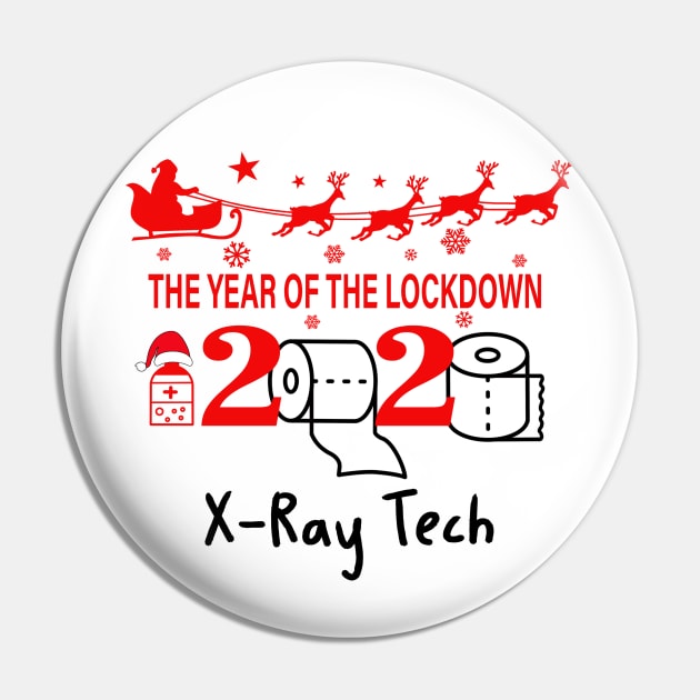 Santa’s Favorite X-Ray Tech Christmas Pin by binnacleenta