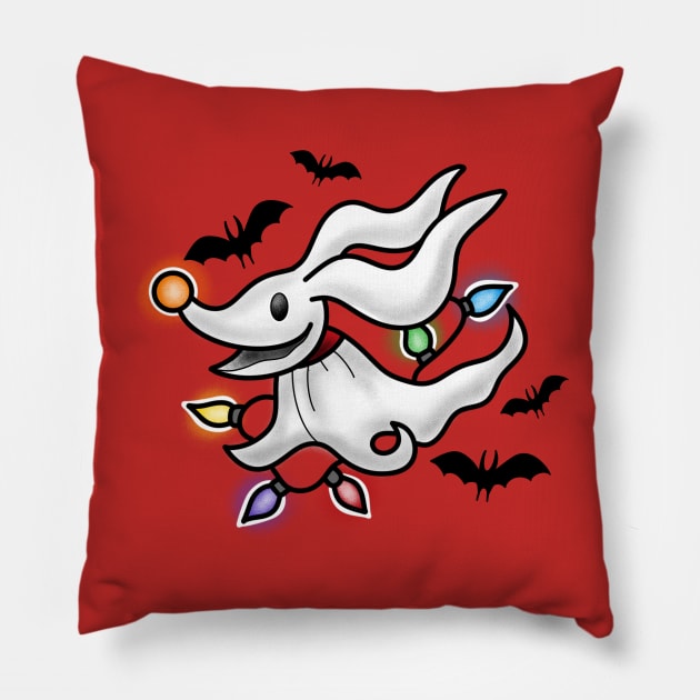 Zero Christmas Pillow by Jahaziel Sandoval