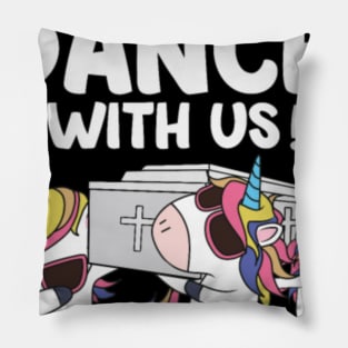 Coffin Dance, Unicorn, Stay home or dance with us Pillow