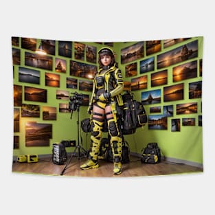 Hot Gamer Girl NFT Metaverse ai gaming Tapestry