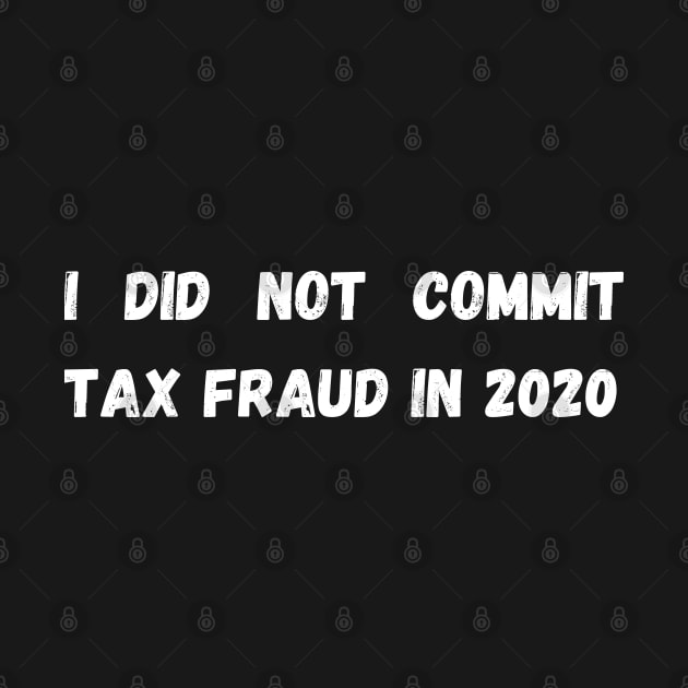 I did not commit tax fraud in 2020 by mdr design