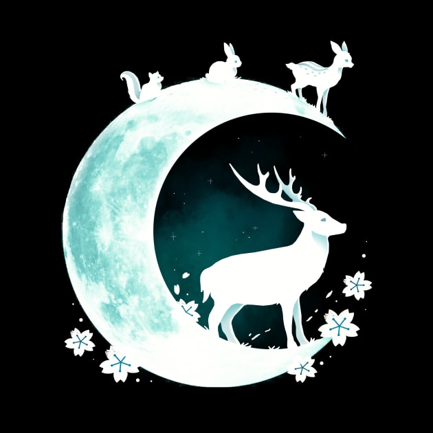 Deer Moon by Vallina84