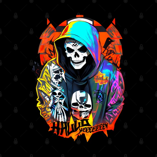 Halloween hip hop rap streetstyle skull by design-lab-berlin