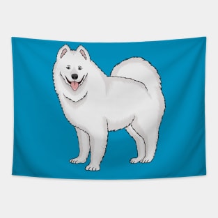 Samoyed dog cartoon illustration Tapestry