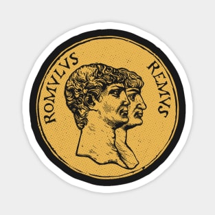 Romulus Et Remus Coin Magnet