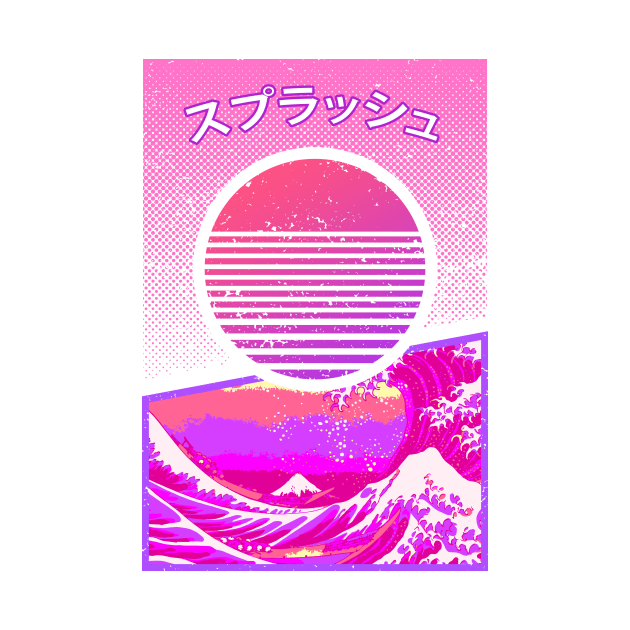 Japanese Splash Vaporwave by Widmore