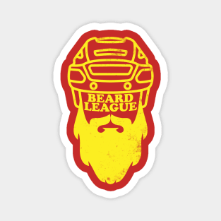 Beard League - Playoff Hockey (yellow version) Magnet