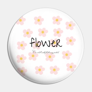 flower,On a hill with fluttering petals Pin