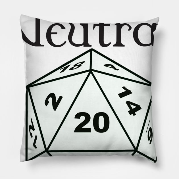 Chaotic Neutral Alignment Pillow by DennisMcCarson