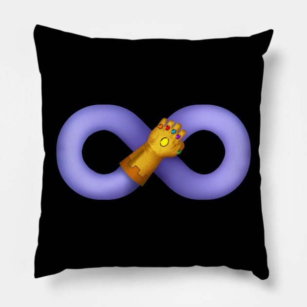 Infinity sign Pillow by forsureee