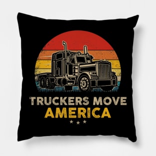 Truckers move america Pillow