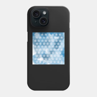 Blue and white  star Phone Case