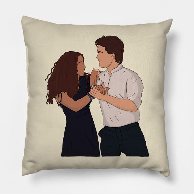 Julie and Luke - Perfect Harmony | Julie and the Phantoms Pillow by hereidrawagain