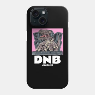 DNB  - Junglist T.Rex Dj (pink) Phone Case