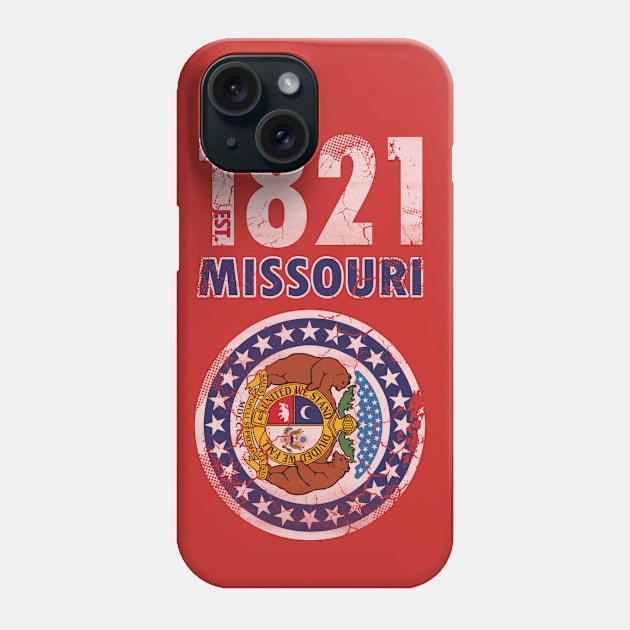 Retro 1821 Missouri State Flag Phone Case by E