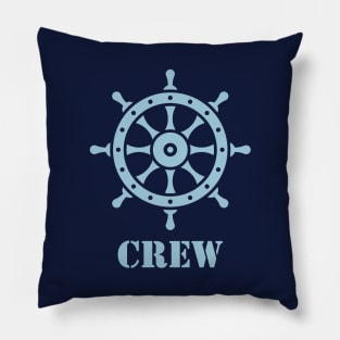 Crew (Crew Complement / Ship’s Wheel / Skyblue) Pillow