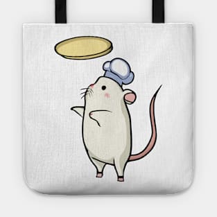 Super cute kawaii mouse gerbil making a pizza Tote