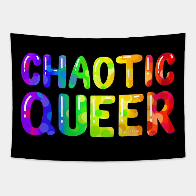 Chaotic queer Tapestry by Art by Veya