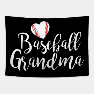 Baseball Grandma Shirt Mothers Tapestry