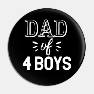 Dad Of 3 Boys Gift Fathers Day Dad 3 Boys Gift Pin