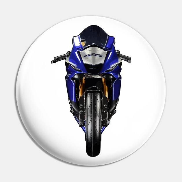 YZF R6 Bike Front View Illustration Pin by KAM Std