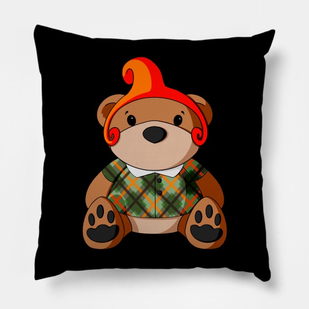 Oz Munchkin Teddy Bear Pillow by Alisha Ober Designs