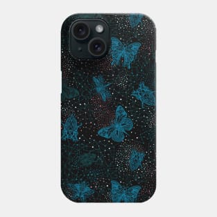 Blue Galactic Bugs Phone Case