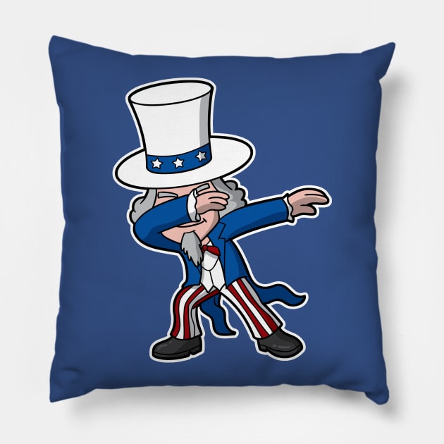 Uncle Sam 4th of July Parade Independence Day Party Celebration Pillow by E