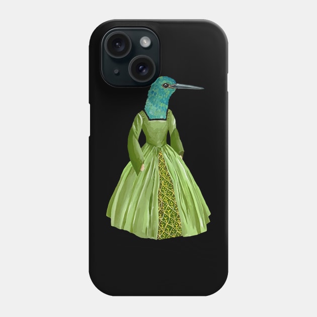 Tudor Hummingbird Phone Case by Das Brooklyn
