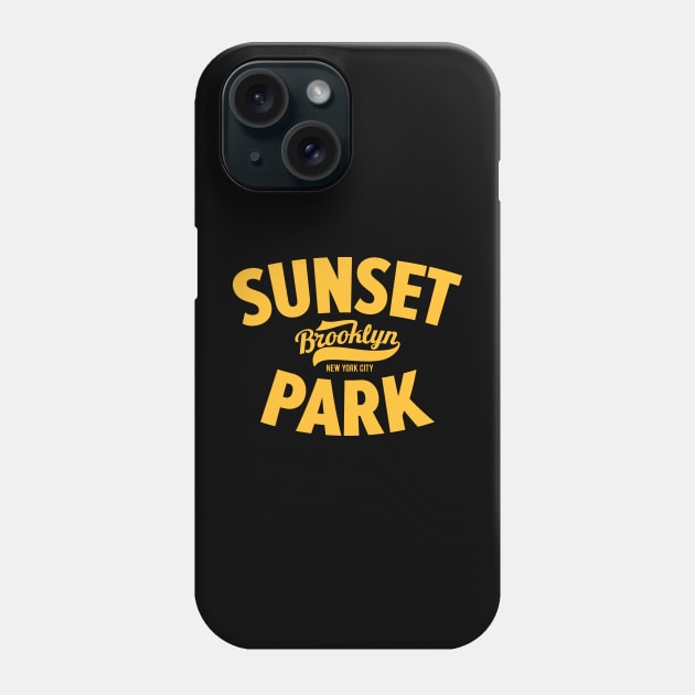 Sunset Park NYC - Urban Vibes Emblem for Trendsetters - Brooklyn Style Phone Case by Boogosh