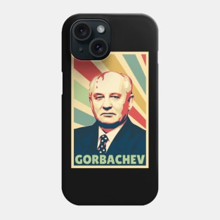 Mikhail Gorbachev Vintage Colors Phone Case