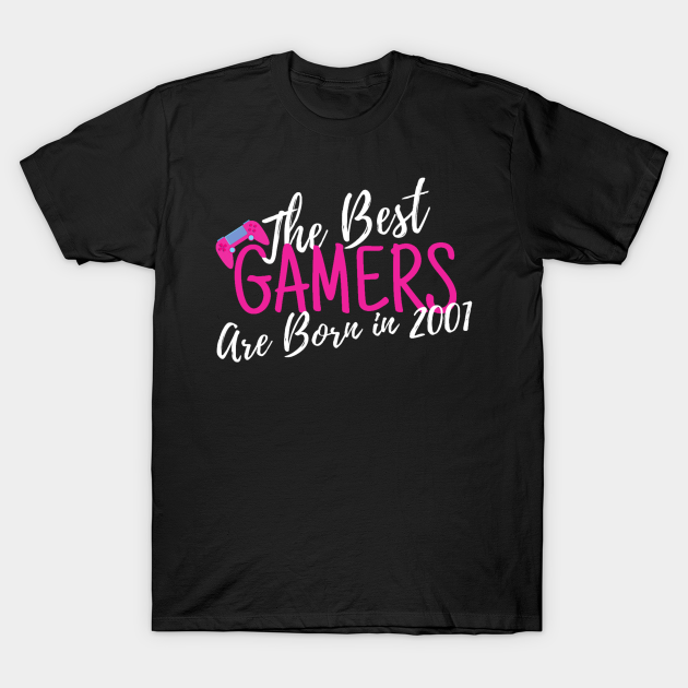 Discover The Best Gamers are Born in 2001 Gamers Saying Quote Gift For Girl - The Best Gamers Are Born In 2001 - T-Shirt