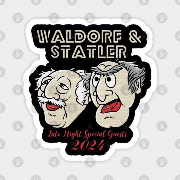 Statler and Waldorf late night special guest 2024 Magnet by JigongNumpuk